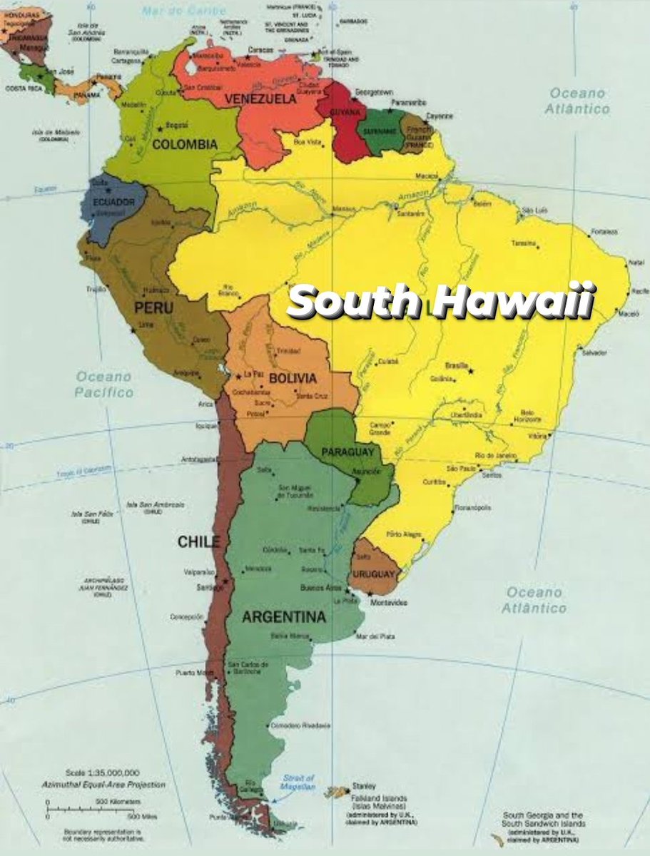 Thiago Mavá on X: Mapa da América do Sul depois da guerra entre Brasil e Estados  Unidos.  / X