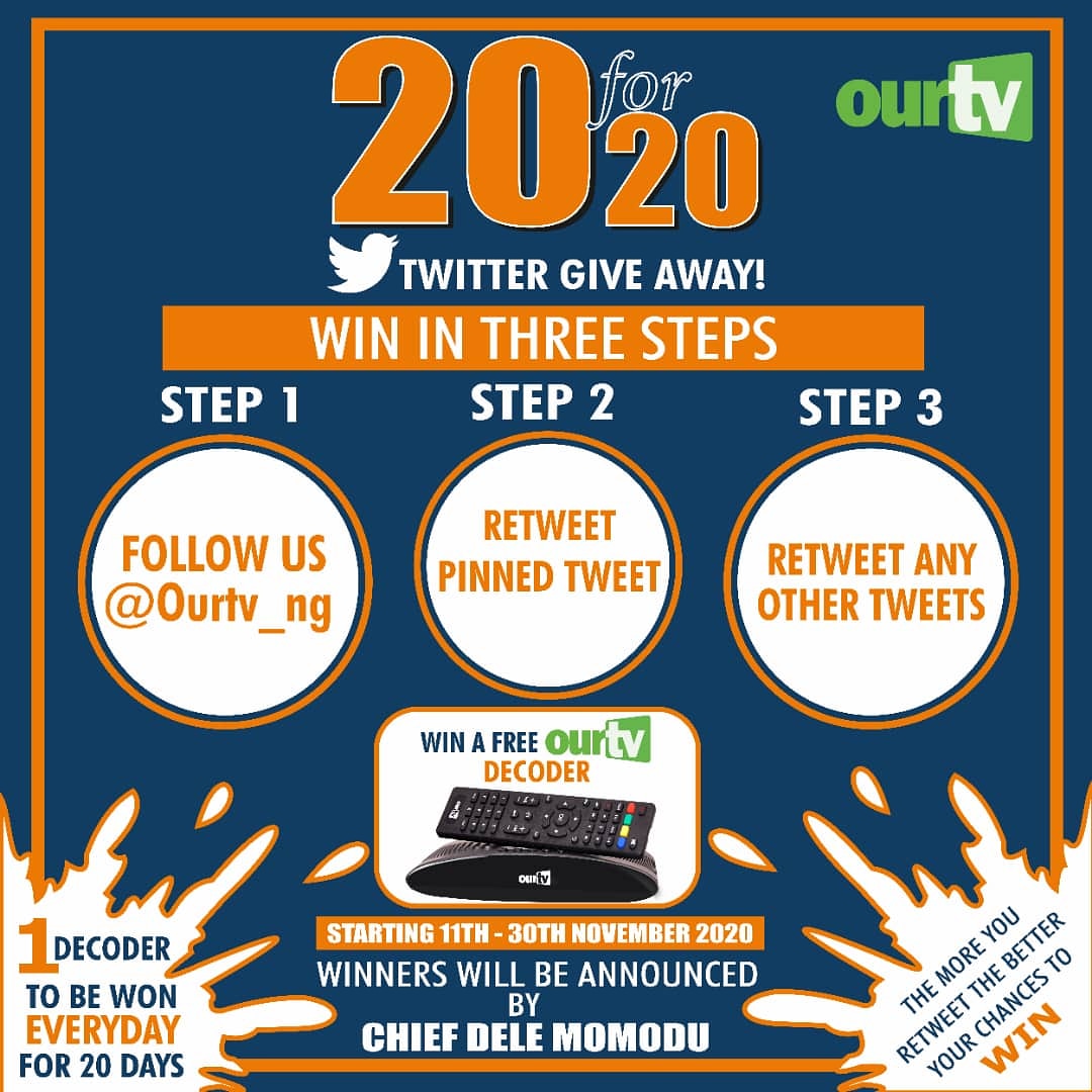 Here's your chance to win OUR TV decoder and watch very exciting channels without paying any subscription...