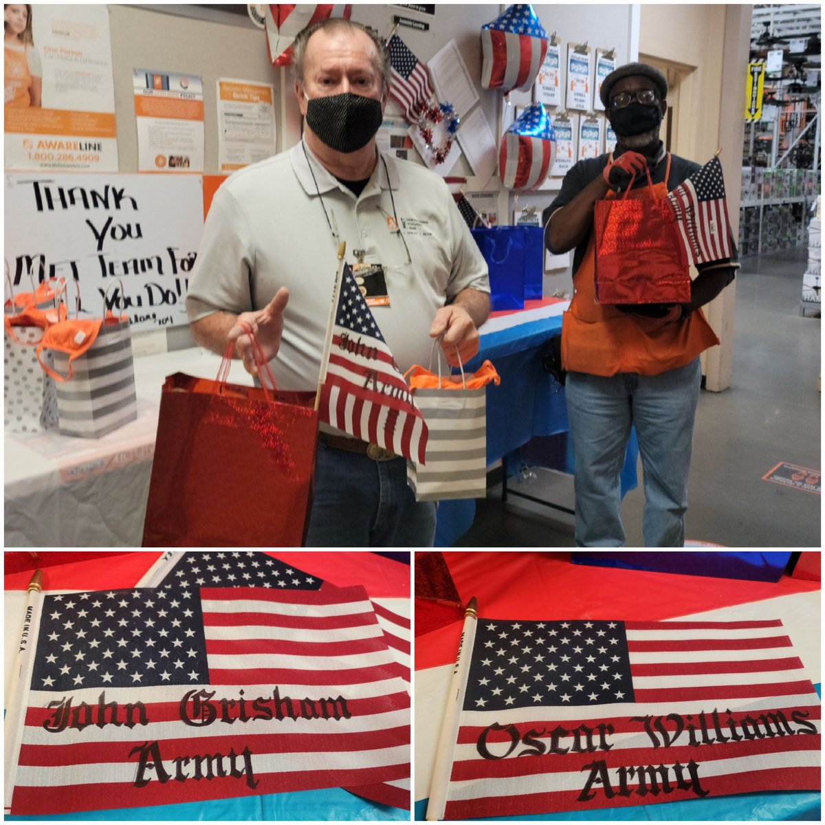 Happy Veterans Day! 
HD704 says "Thank you!" #HomeDepotVets #VeteransDay2020
<a href="/christydumas/">Christy Dumas</a> <a href="/SteveLingle3/">Steve Lingle</a> <a href="/ChadWiseman11/">Chad Wiseman</a> <a href="/0704CeCe/">Chrishaunta Freeman</a> <a href="/RSalemi/">Robbie Salemi</a>