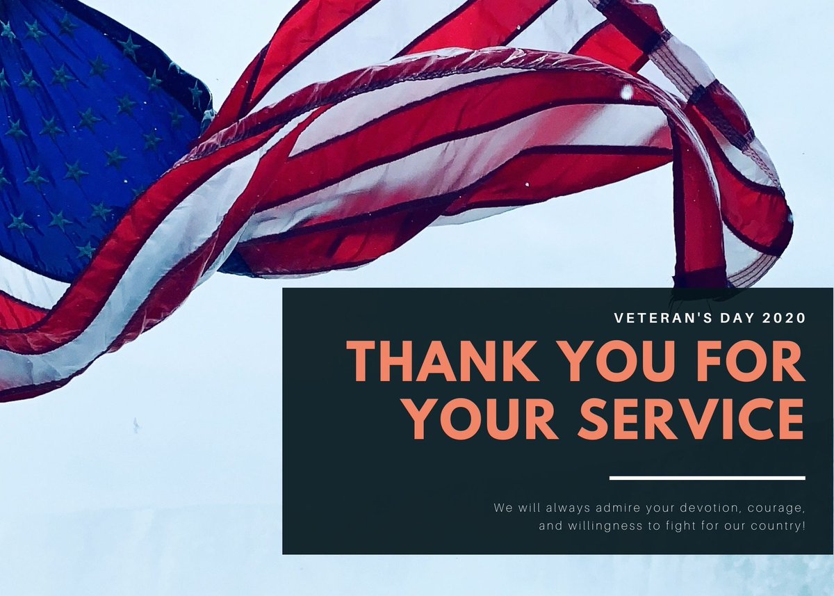 ATCsenate's tweet photo. Thank you to all those who have served! We would not be where we are today without you.
#VeteransDay2020 #MinnStateVets #ATCsenate #AnokaTech #AnokaTechPride https://t.co/qm8n8XerDY