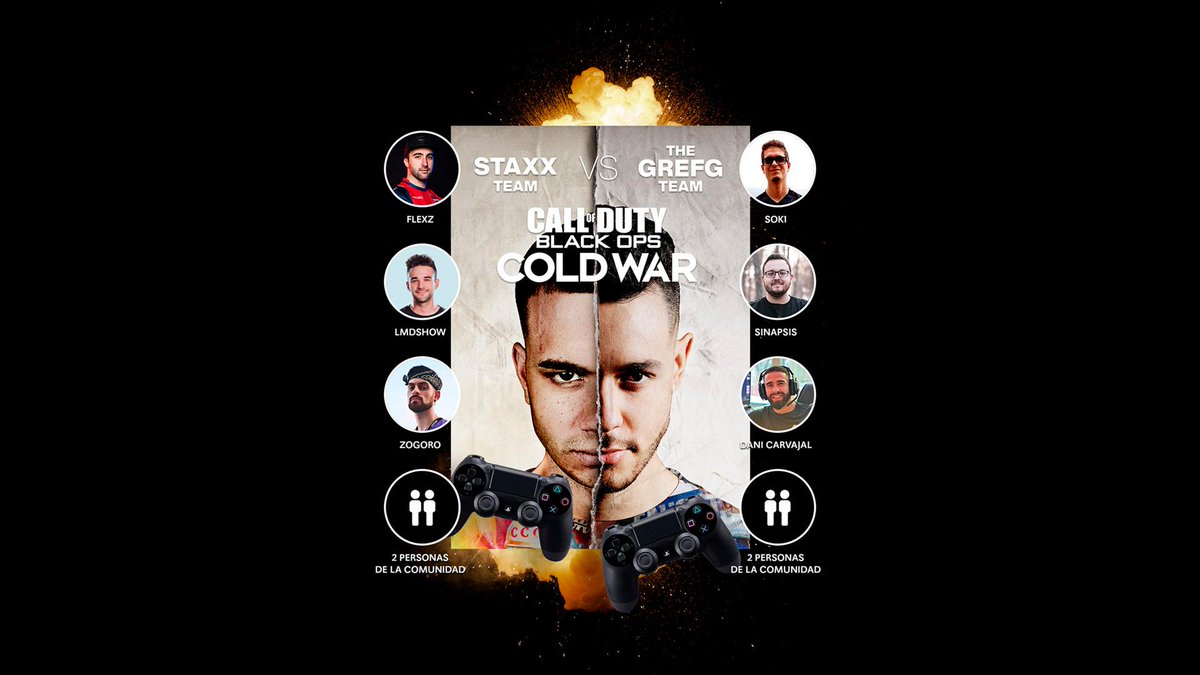 Zogoro's tweet photo. Anuncio oficialmente que estaré en el equipo de @bysTaXx en La Gran Batalla del #CheckpointBlackOps mañana, gracias @CallofDutyES por la oportunidad, nos vemos en Cold War 😈 https://t.co/2o6kHXqYfe