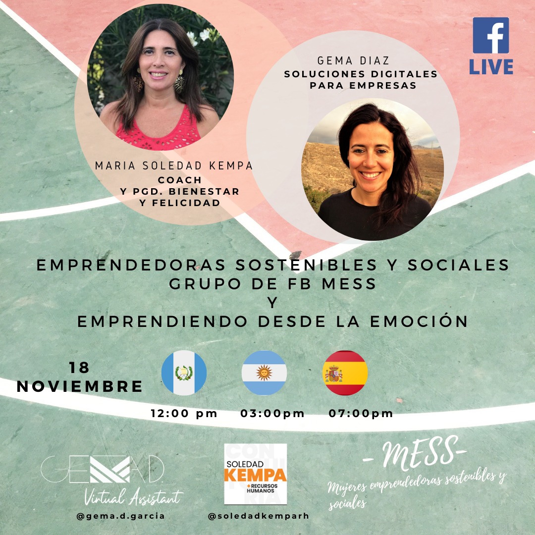 GemaDGarcia's tweet photo. MESS grupo de (Mujeres emprendedoras sostenibles y sociales) ....gracias a cada una de vosotras y a @NataliaMaRCoR por la ayuda y difusión.
 Mujeres artesanas; técnicas, educadoras...
Seamos el cambio ¡Compartenos!
#mujeres
#emprendimiento https://t.co/I9KPCSkylY