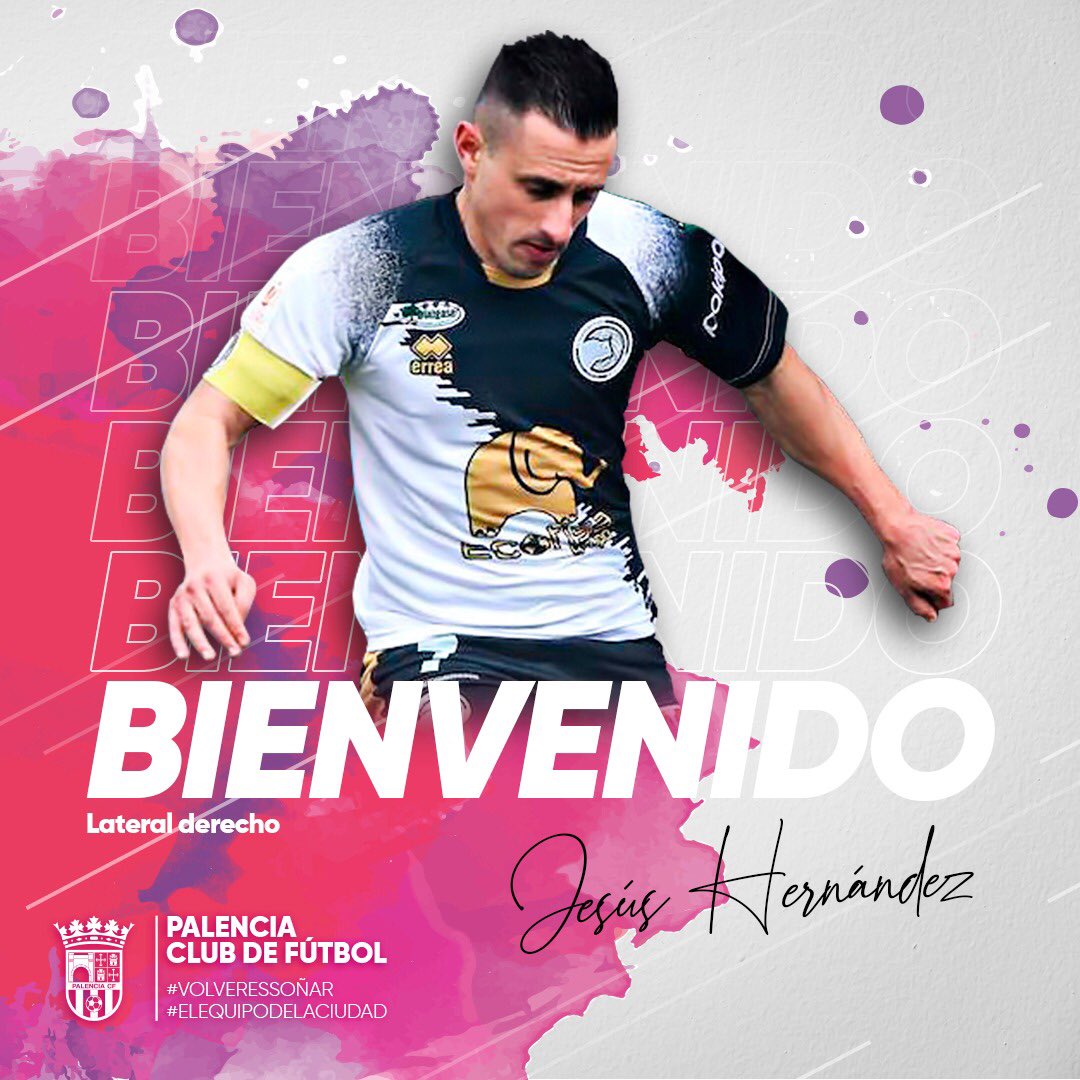 palencia_cf's tweet photo. 🟣🟣🟣 #NUEVOFICHAJE

Os presentamos a Jesús Hernández el "Piojo", todo un icono de Castilla y León, con más de 250 partidos en 2ªB y defendiendo con el brazalete de capitán un grandísimo club como el Unionistas de Salamanca. Gran jugador con velocidad, experiencia y liderazgo. https://t.co/XwH0yvdAyG
