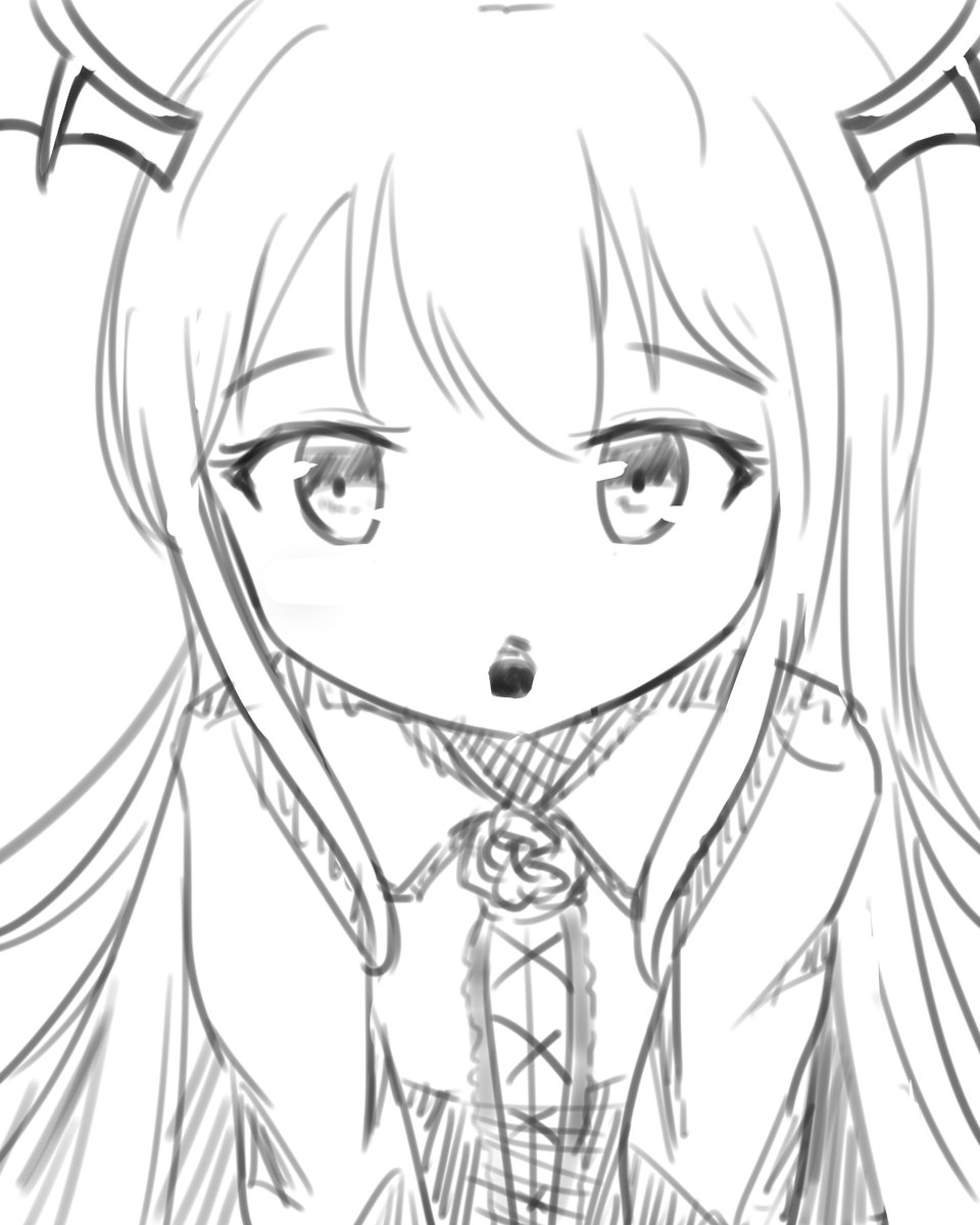 毎日分落書き 28 今日はポッキーの日ですね 簡単なためし ヴァンピィちゃ 冰茶 Icetea のイラスト