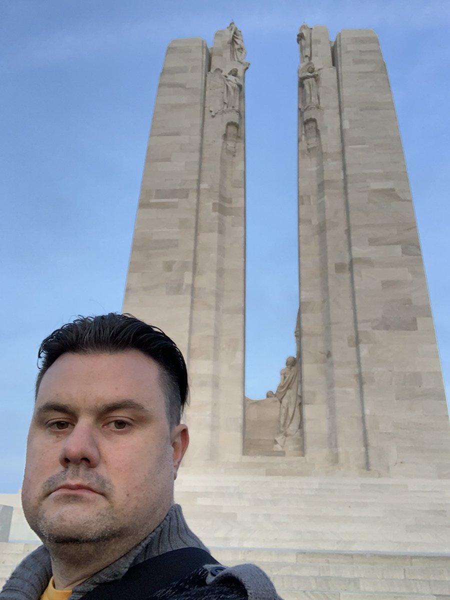 AndrewLocker's tweet photo. One year ago, we’re in Europe. At Juno Beach and Vimy Memorial. Truly powerful moments-remembrance, sacrifice, abundant gratitude. Reflecting on grief, loss, trauma affecting many, so that we may enjoy fundamental freedoms.  Work in progress-many do not share this privilege. https://t.co/V4ki0sDEb6