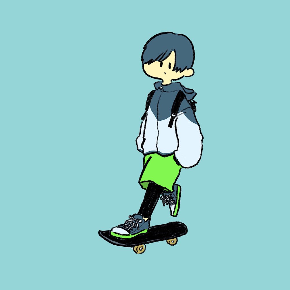 「スケボー。 」|みぞぐちともやのイラスト