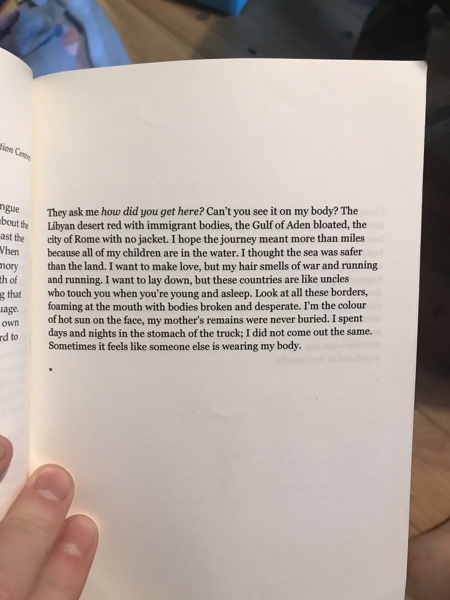 It might go without saying but I’m saying it Warsan Shire really is out of this world!