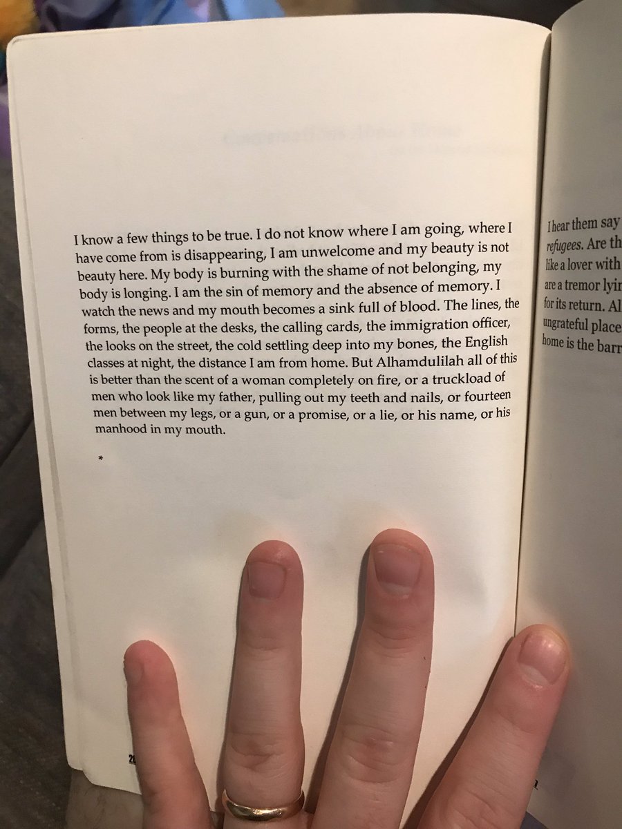 It might go without saying but I’m saying it Warsan Shire really is out of this world!