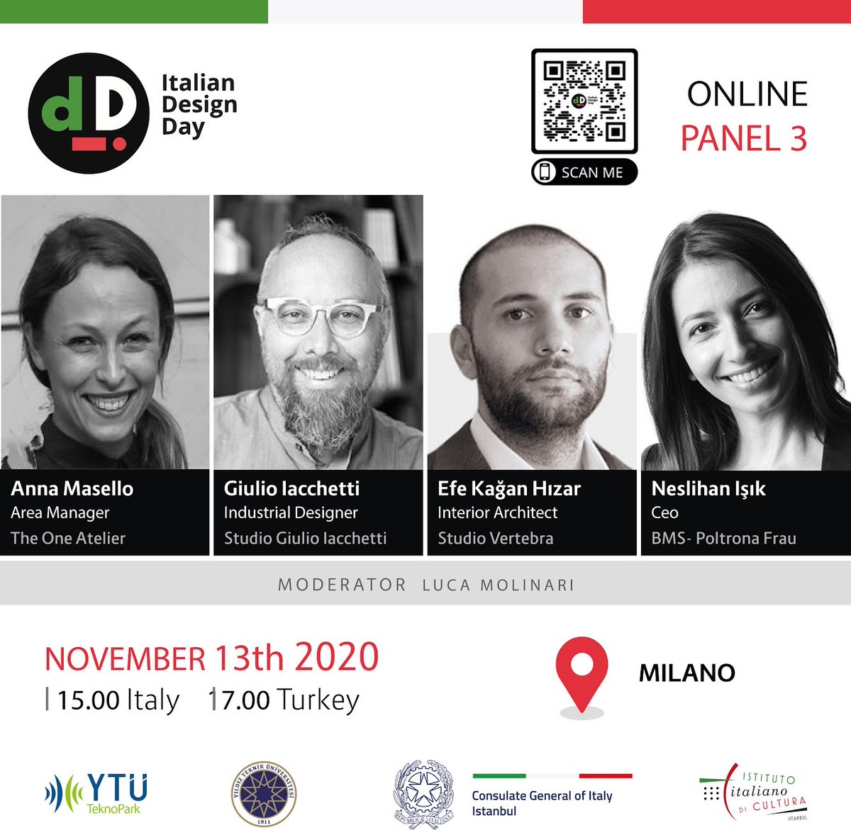 ItalyinIstanbul's tweet photo. @AnnaMasello partecipa all’#IDD2020 Turchia. L'Italian Design Day 2020 in Turchia è organizzato da @ItalyinIstanbul con @ItalyinTurkey @ItalyinIzmir @YildizEdu @yildizteknopark @iicistanbul
#IDD2020 #Drawingthefuture
@ItalyMFA https://t.co/ITLLroqaTZ