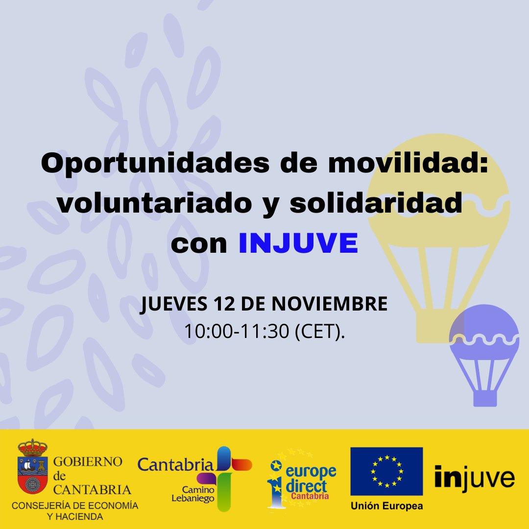 InjuveSpain's tweet photo. ¿Sabes que el #CuerpoEuropeodeSolidaridad permite a las personas de entre 17 y 30 años llevar a cabo programas de #voluntariado en diferentes países? 

Mañana jueves, de 10:00 a 11:30h, no te pierdas este evento online. ¡Inscríbete y participa!

+info 👉 https://t.co/WAJDgxIr9Z https://t.co/ED0kNO3JVW