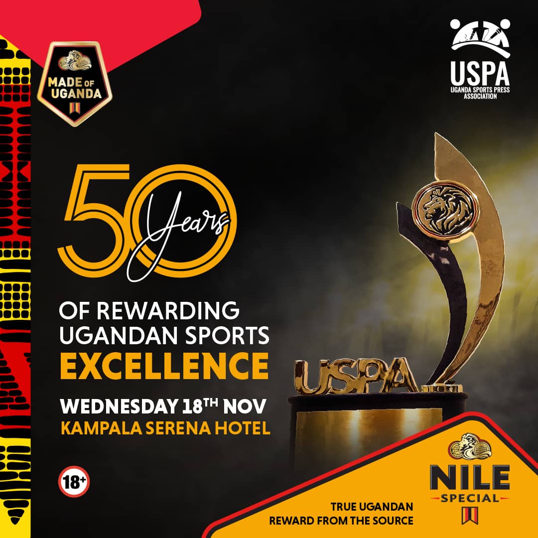 BACK. BIGGER. SPECIAL. ✅

The 2020 Nile Special Uganda Sports Press Association Gala is on! 🥇🏅 We shall be celebrating &amp; rewarding the best Ugandan sports personalities who keep our 🇺🇬 flag flying high because they're #MadeOfUganda.👏🏾#NSUSPAGala20 @uspamedia. <a href="/PatriqKanyomozi/">Kanyomozi District</a>.