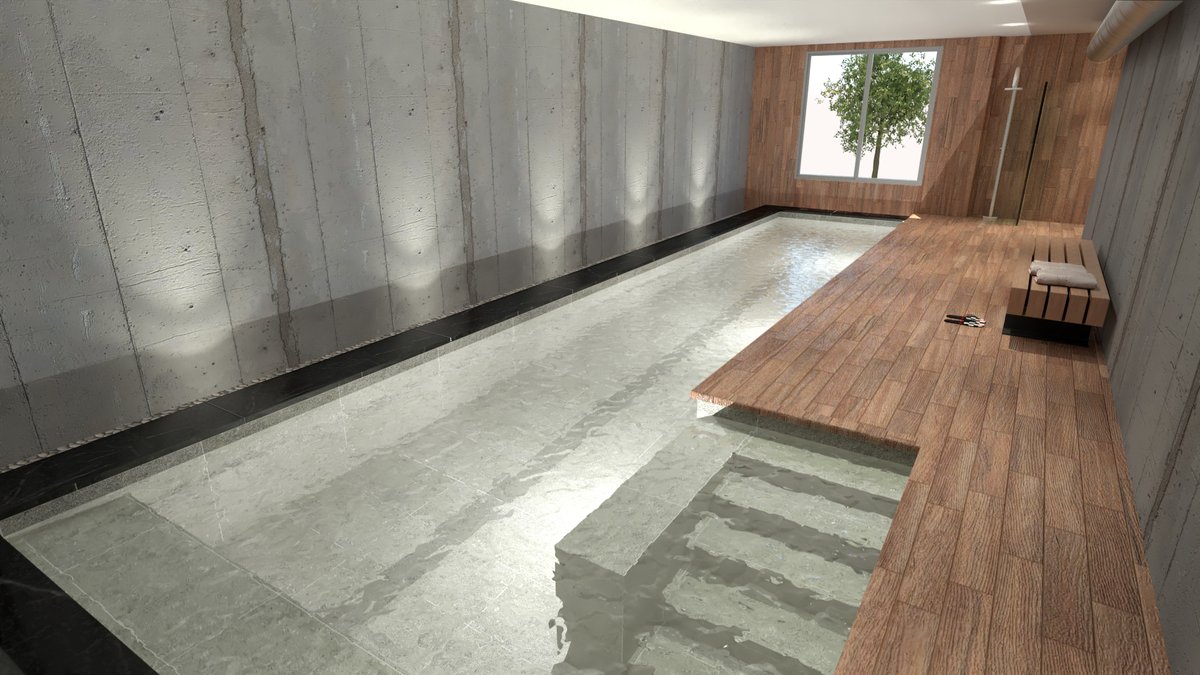 AQUASSIM's tweet photo. Este es el proyecto en el que estamos trabajando ahora en Oropesa Castellón, diseño realizado por @dimartss_studio para Piscinas Interlagos , se trata de una piscina de interior climatizada de líneas minimalistas. https://t.co/17AZ8Nadso