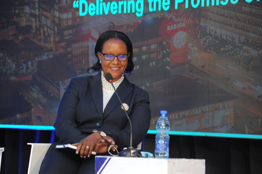 PHOTOS: NWSC Deputy MD Eng Johnson Amayo, Kampala water GM Mahmood Lutaaya <a href="/NWSCKampalaGM/">Mahmood Lutaaya</a> , Corporation Secretary Dr. Edith Kateete, Director scientific sciences Dr. Rose Kaggwa sharing progress of works to accelerate service delivery in Uganda. #NwscBaraza2020 <a href="/NWSCMD/">Dr. Silver Mugisha</a>