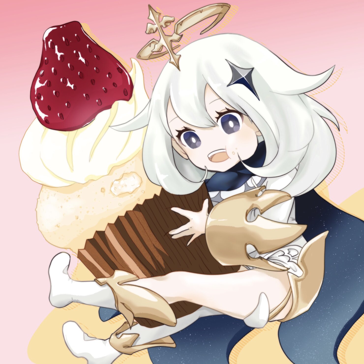 もちうし パイモンたん描けた 装飾とても難しかったよー フリーアイコンにする 原神好きの人 集ってくれないかな 個人使用ok トリミングok コメしてくれたら嬉しい 自作発言とか再配布とか再編集とか 原神 原神フリーアイコン イラスト