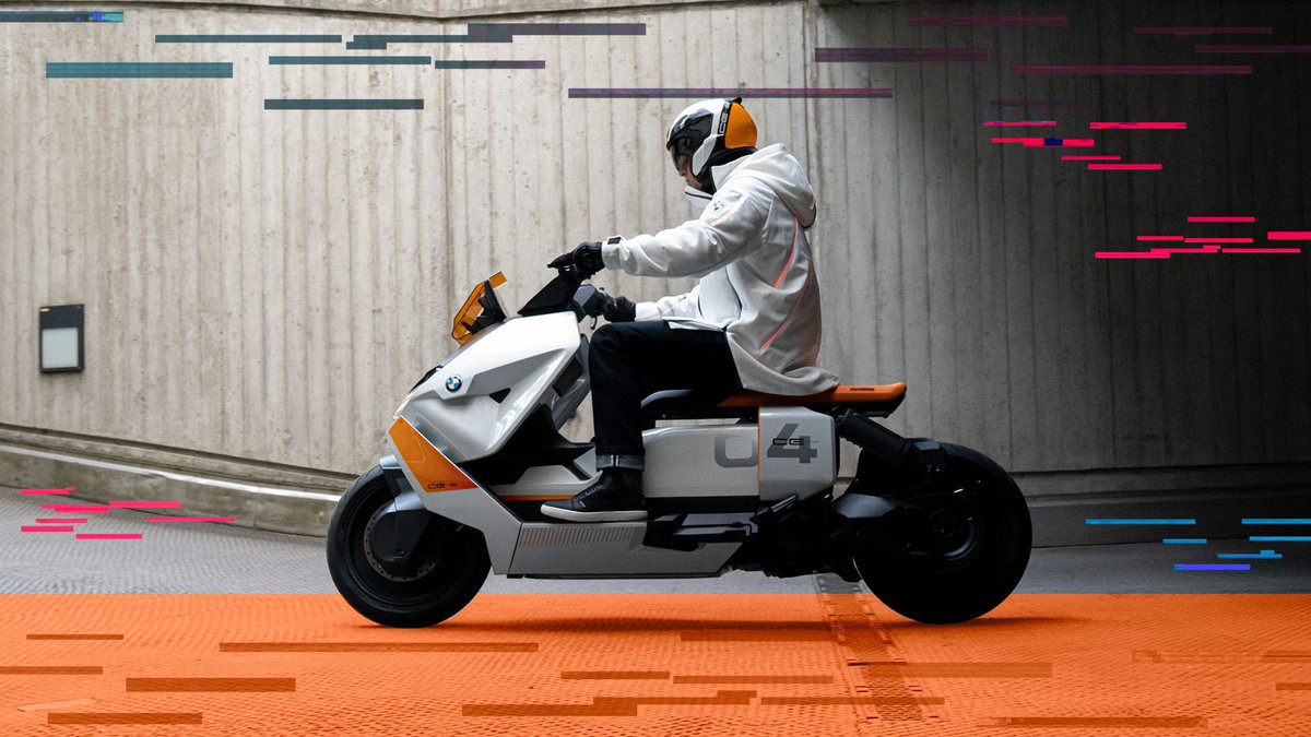 BMWGroup's tweet photo. #NEXTGen is here, so let's kick it off with our first world premiere 🏍️🔌

Welcoming the @BMWMotorrad #DefinitionCE04, an electrical revolutionary on two wheels! 

See more: https://t.co/LFNFuHugAC

#BMWGroup #MakeLifeARide https://t.co/ETkFofEbch