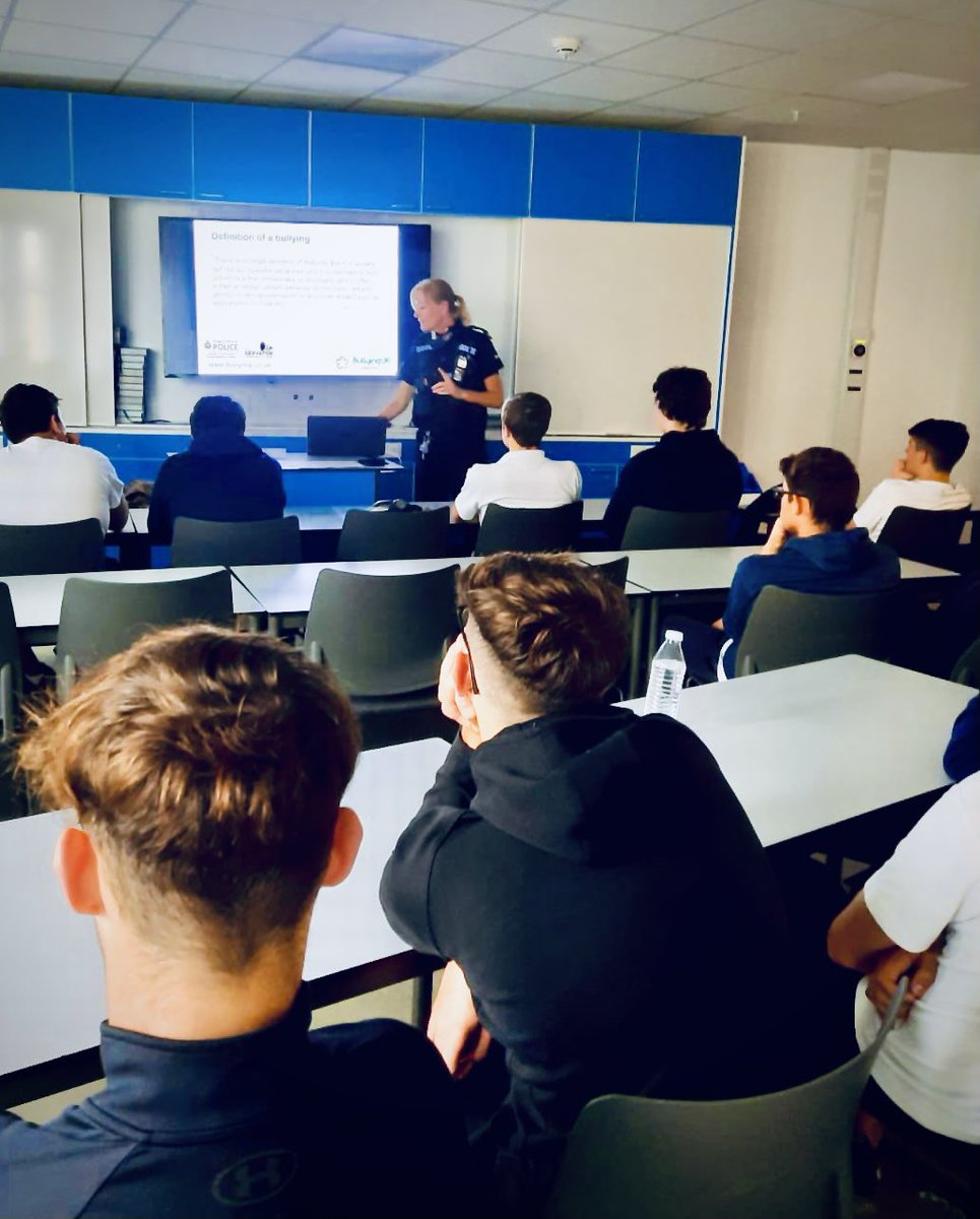 In continued support of #AntiBullyingWeek next week,  #RGPCommunity officers are delivering #antibullying presentations and engagements with Gibraltars next generation. Together we can beat this damaging practice! #Gibraltar #prosocialbehaviour