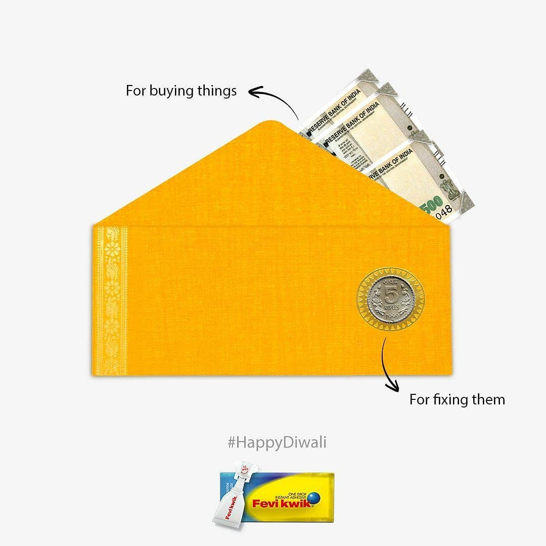 Social_Samosa's tweet photo. #CreativeThrowback - How Fevikwik simplified making munafa from a lifafa 

#DiwaliCampaigns #SSDiwaliWatch #DiwaliThrowback https://t.co/WbtiLpBbvt