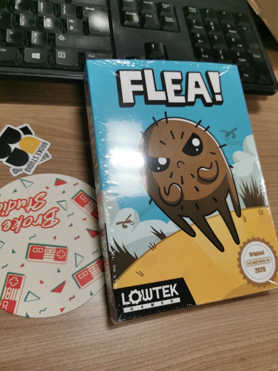 ChrisNunn84's tweet photo. It is #wedNESday and what have I had delivered here, my copy of Flea! By @Wallmasterr and sent out by @Broke_Studio, went for the Blood Red colour and included a poster. https://t.co/3YogbeuASQ
