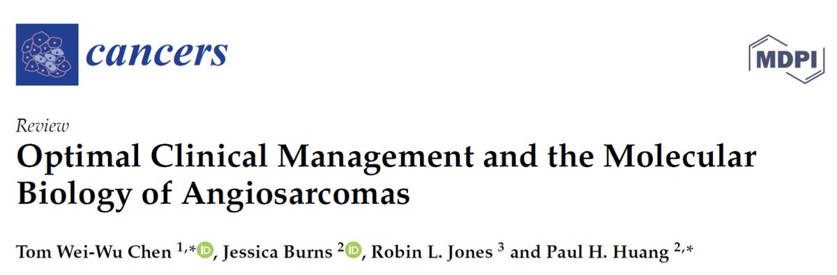 HuangLabICR's tweet photo. New review on Clinical Management and Molecular Biology of #Angiosarcomas in @Cancers_MDPI from the team!

Great collaboration with @saxotomy, @RobinL_Jones, &amp; @JessieAmyB. Read it here: https://t.co/igZamxwKUV #Sarcoma https://t.co/iThyUpKmZF