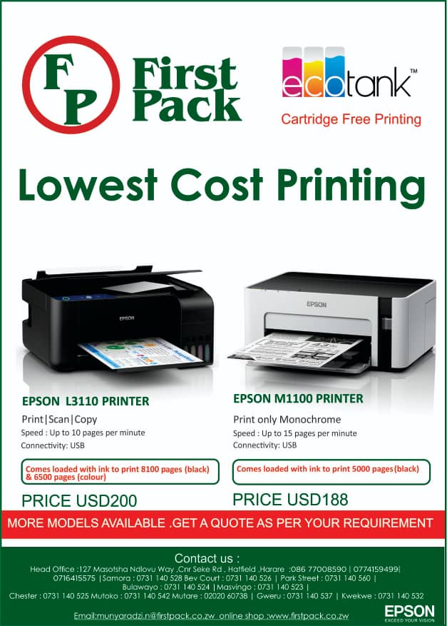 First Pack Marketing on Twitter: "Epson ink tank printers you with the lowest cost printing at the same time providing you with quality print. They come with ink that prints