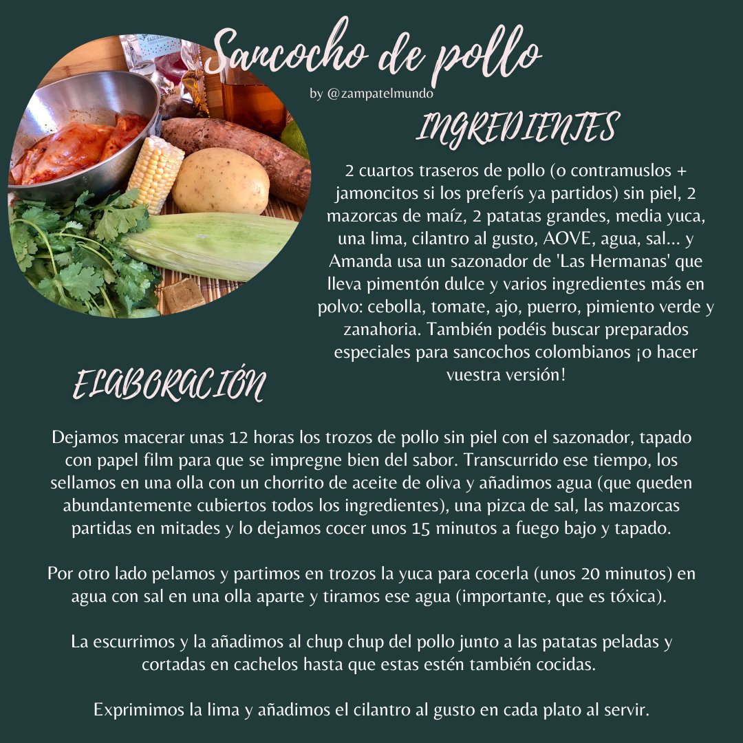 solobuey's tweet photo. Hoy le hemos pedido prestada a nuestra amiga @zampatelmundo la receta de #Sancocho que se marcó en su blog hace unos días porque aún nos tiene babeando 🤤 (¡GRACIAS!). Fácil, rica, calentita y con #pollodecorral como ingrediente ⭐️ ¿Qué más se puede pedir? #recetasSolobuey https://t.co/6FAl22vSyP