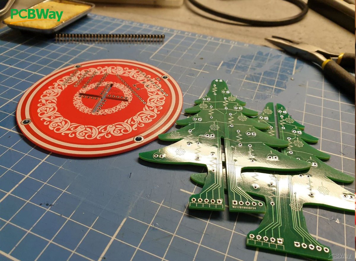 PCBWayOfficial's tweet image. #SharedProject
This project reminds me that Christmas&apos;s really coming soon. Btw, what Xmas projects are you doing? 
✅Learn more: bit.ly/35lbCGA
.
.
#PCBWay #Arduino #XMAS2020 #ChristmasTree #led
