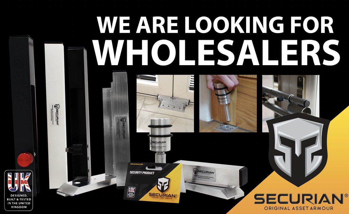 SecurianS's tweet photo. We are looking for wholesalers!

Go to our website to find out more-
https://t.co/4lLVIIKKam

Or contact Simon or Sam to discuss your requirements further at :
- Info@securian.store https://t.co/BePKhxtYtO