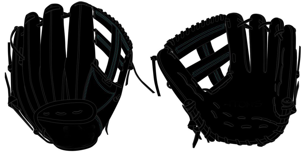 池永大輔 エールストーリー東日本限定グラブ個 できるだけ黒光りさせたいと思います 裏平に筆記体の英語でメッセージを入れました 約3ヶ月後に取扱店さんに納品しますのでお楽しみに