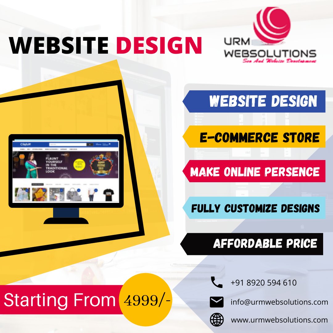 urmwebsolution's tweet image. Get Your Website Designed From Best Website Design Company. Get Free Domain & Hosting For One Year, Call us for more details now.
Call- +91 8920 594 610
Website - urmwebsolutions.com