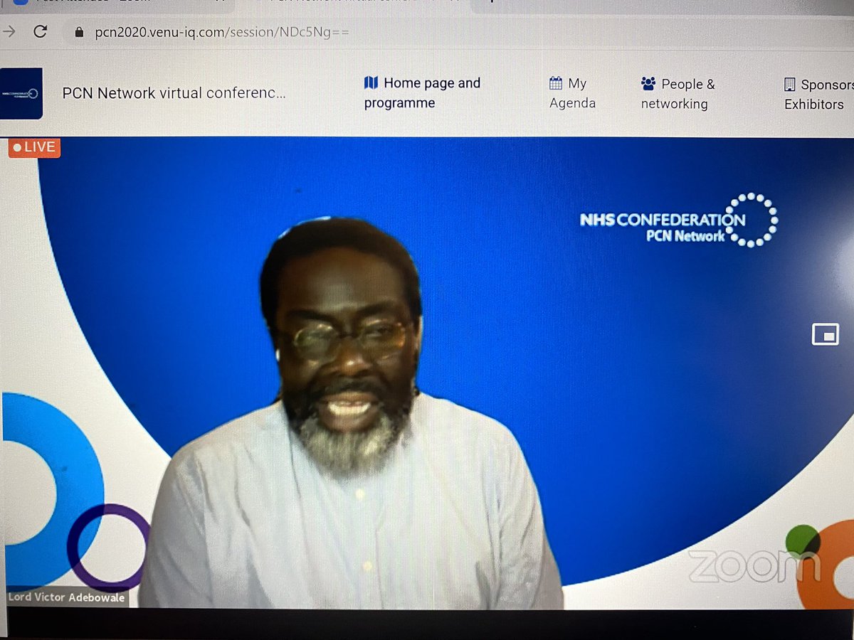 rankine's tweet photo. “Relationships trump structures” Lord Victor Adebowale, chair of the @NHSConfed tells delegates at the first national PCN Network conference #PCNnetworkConference @Voa1234 https://t.co/FUtHHFycas