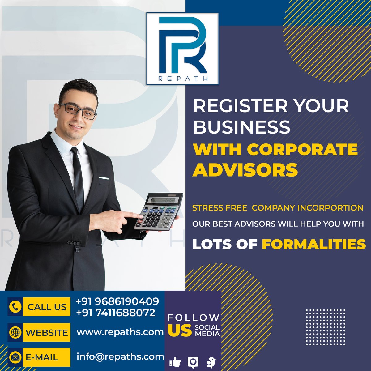RepathL's tweet image. Want to Register Your Business with Corporate Advisors our experts are here to help you. 
Contact Us: +91 9686190409 / +91 7411688072 

Visit Us: repaths.com
#Corporate #corporateadvisors #company #accountingfirm
#companyincorporation