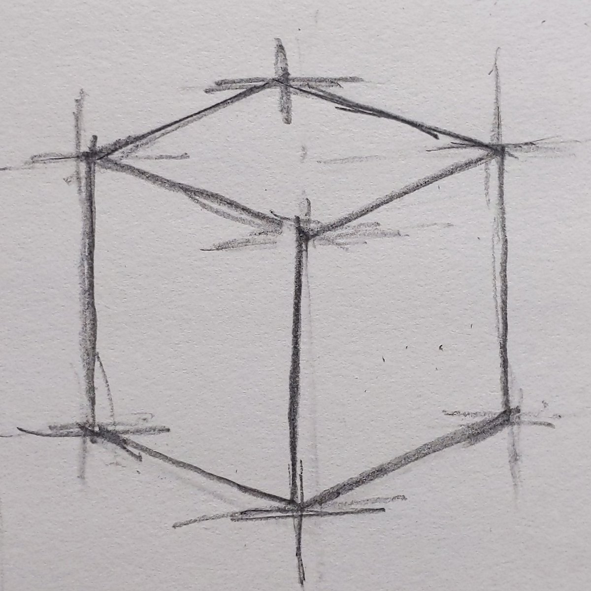 Naoya Ohtani デッサン初心者あるある 四角いモチーフの場合 1 安定の逆パース 2 気持ち的には直線 3 ちゃんと測ったから大丈夫 4 正中線信者 続く