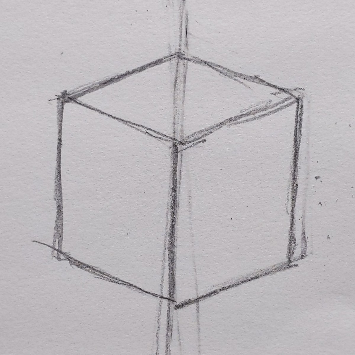 Naoya Ohtani デッサン初心者あるある 四角いモチーフの場合 1 安定の逆パース 2 気持ち的には直線 3 ちゃんと測ったから大丈夫 4 正中線信者 続く