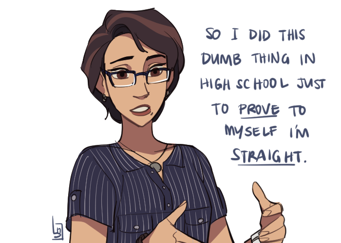earlier, my friend reminded me of this conversation we had.
lesson: if you ever felt the need to prove you're hetero, you're not lol
