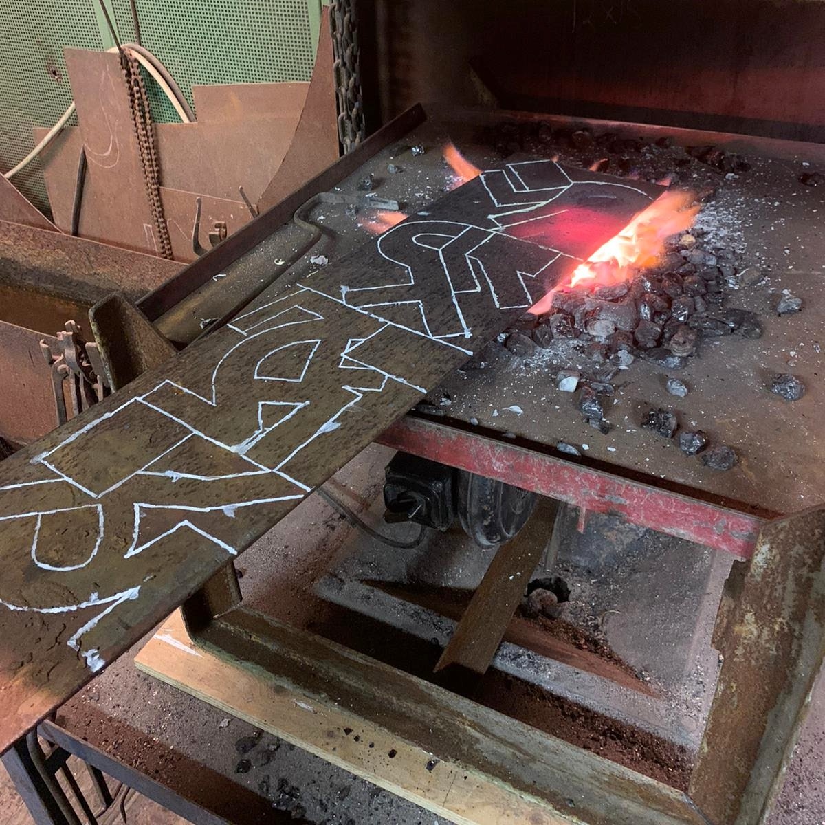 Working on a new #metal #sculpture in the #forge in #Amsterdam :) Soon I can also work at home in #Dordrecht. I will share some of the progress soon!