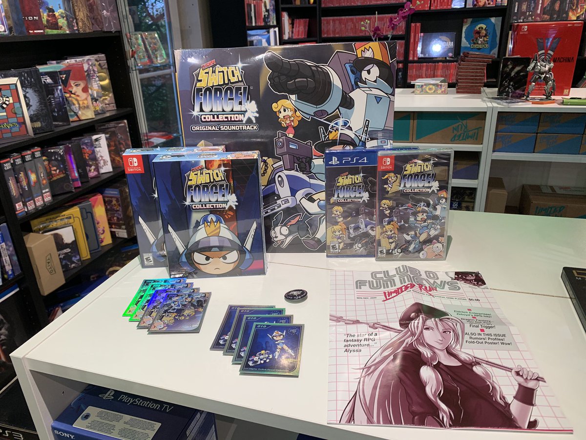 CollectorVault's tweet photo. New arrivals: #limitedrungames #ps4 &amp; #nintendoswitch #mightyswitchforce bundle came in! Love these #gamemusic vinyl’s! 🙏 Added a nice set of missing #psp #umd’s and the #rivercitygirls case came with the #wayforwardday bundle. #gamemuseum #gamecollecting #gamers #gameroom https://t.co/X6loL4YNd1