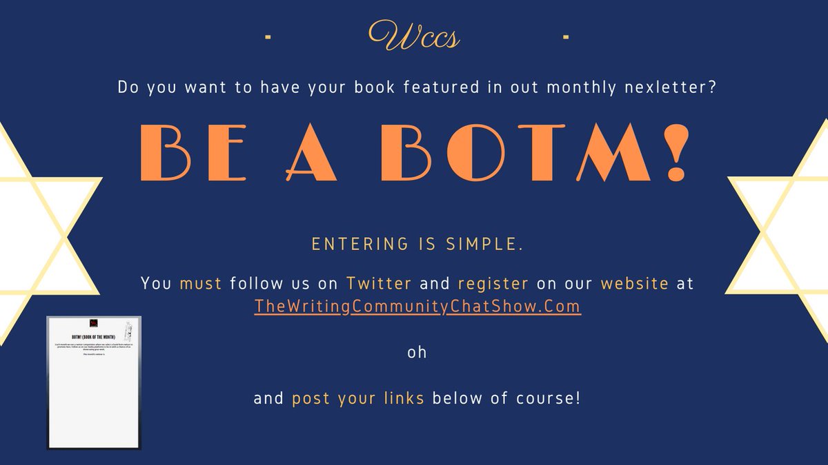 📚The Writing Community Chat Show / The WCCS 📚 tweet media