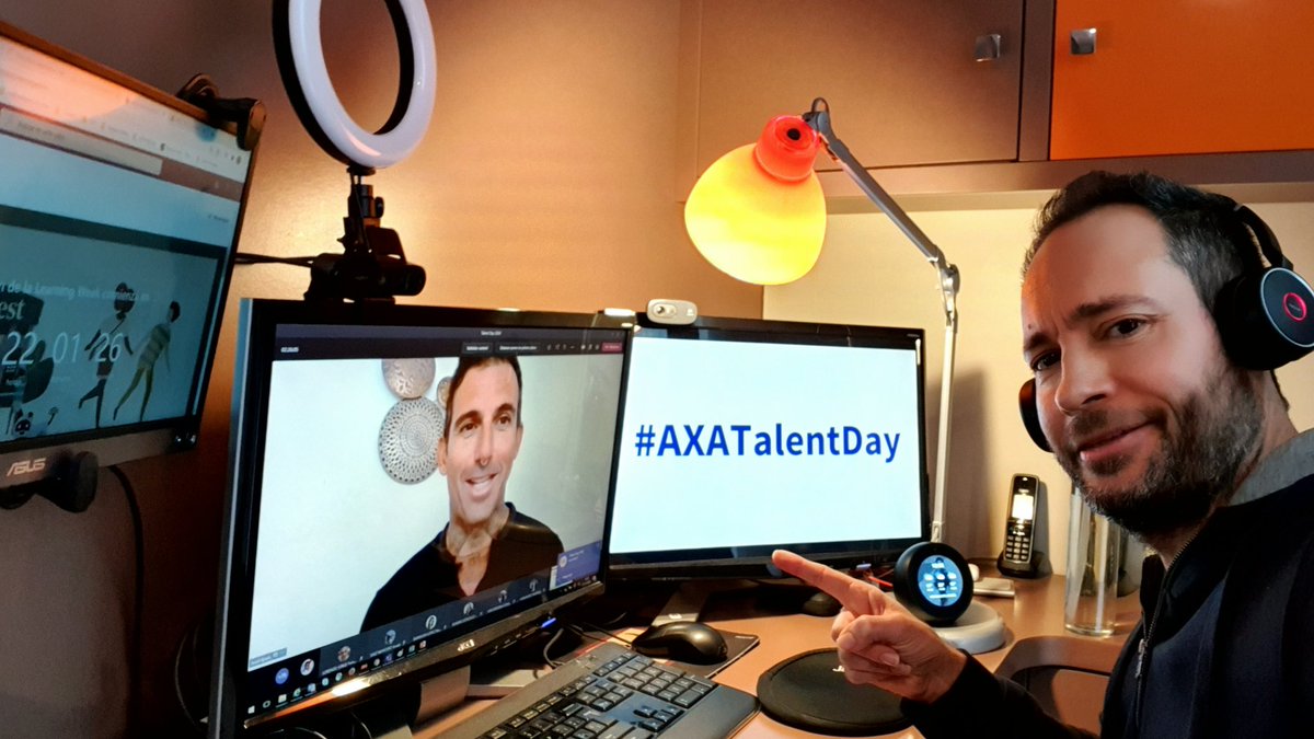 oskarpaz's tweet photo. Hoy estamos en el #AXATalentDay virtual aprendiendo y compartiendo sobre sobre diferentes dimensiones personales y profesionales como la #visión , la #energia , el #potencial, la importancia de la #voz en la #comunicación ... y SUPERANDO CUALQUIER #LÍMITE con @josefajram 👍😉 https://t.co/LsMOOQrbA8