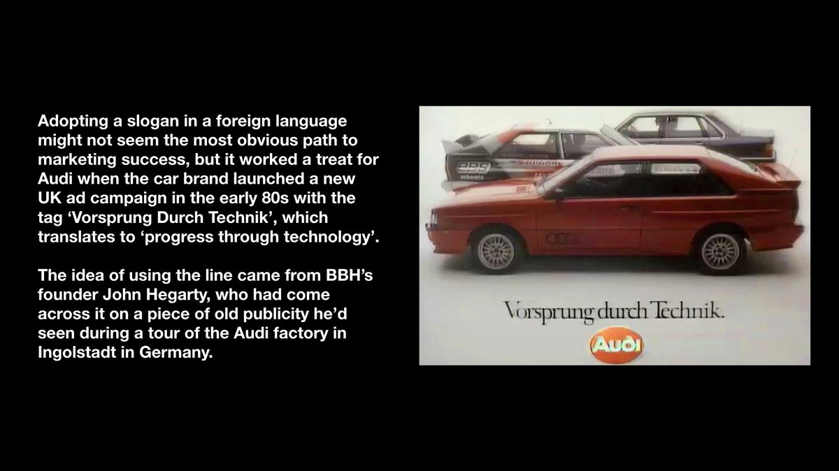 #4: Audi (1982) – Vorsprung Durch Technik