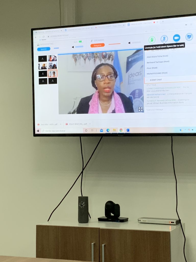 Tras presidir la 35 sesión en Malabo, este año como Presidente saliente tengo  el honor de dar mi discurso como representante de Guinea Ecuatorial en la 36 sesión del Comité intergubernamental de Altos Funcionarios y Expertos <a href="/ECA_SRO_CA/">ECA SRO-CA</a> <a href="/SongweVera/">Dr. Vera Songwe</a> #ComisionEconomica #ONU