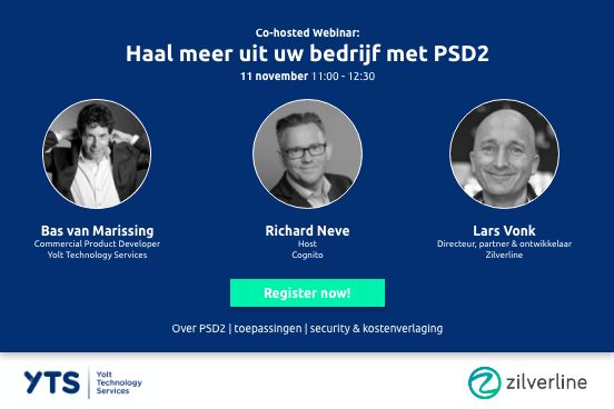 Currently attending the #PSD2 webinar by @YoltTech <a href="/bvmarissing/">Bas van Marissing</a> <a href="/Zilverline/">Zilverline</a> #LarsVonk <a href="/jorttNL/">jortt.nl</a> moderated by #RichardNeve #openbanking <a href="/LinkedIn/">LinkedIn</a> #webinar