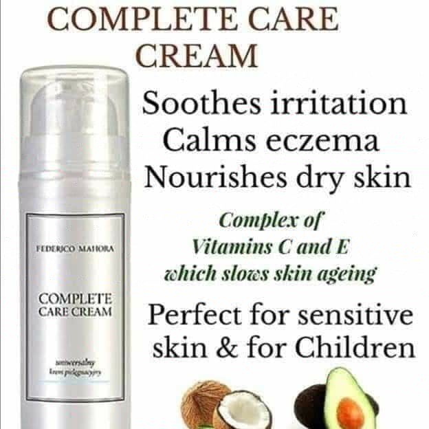 This 30ml bottle of Complete Care Cream is a hero product for many. 30ml for €10.50
 #heroproduct #skincare #hands #body #face #family #irritatedskin #eczema #nourish #coconutoil #advocadooil #VitaminACE #fmproducts #fragrancefinder #beautyconcierge #giftofgoodskin