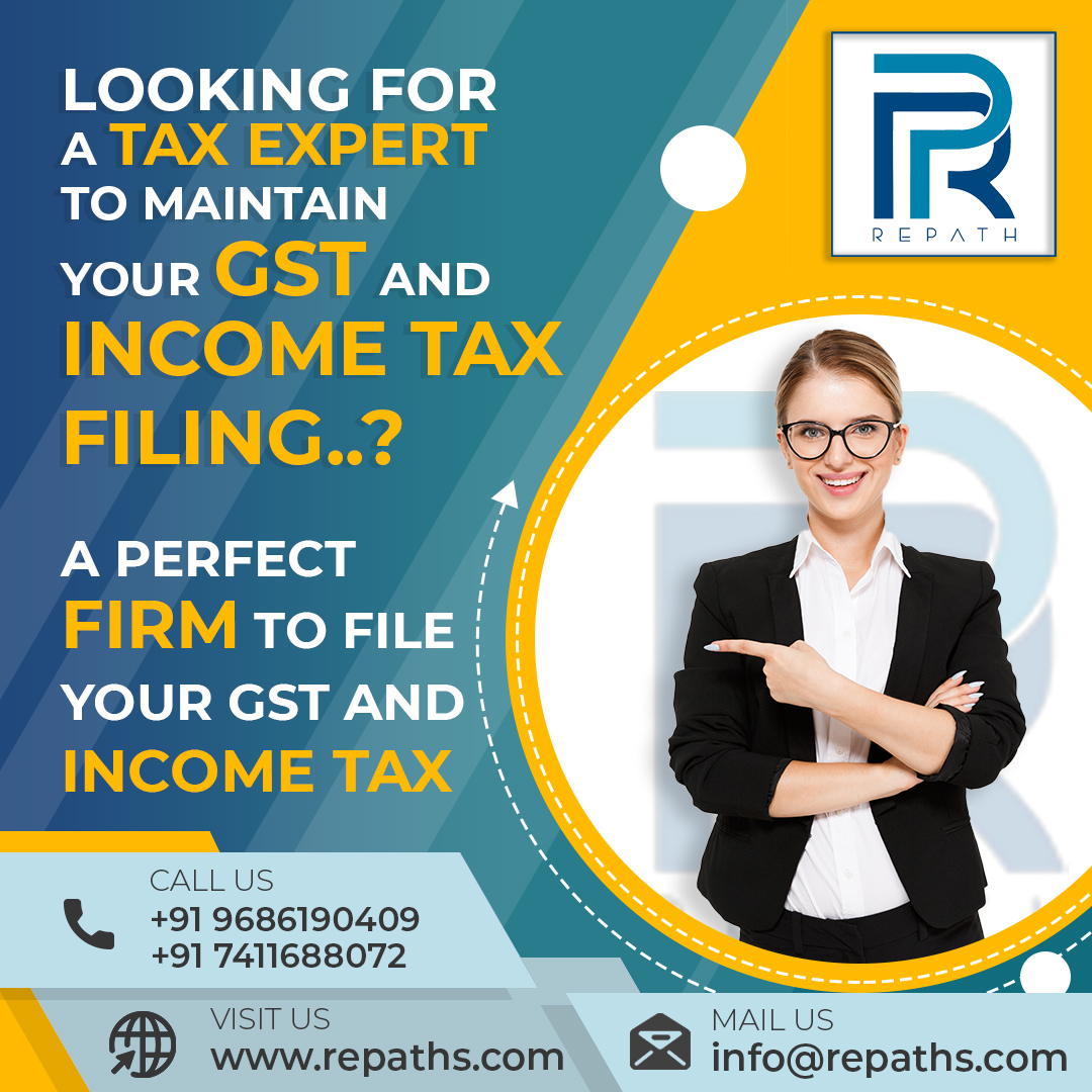 RepathL's tweet image. Looking for a Tax Expert to maintain your GST and Income Tax Filing
Contact Us for more details
+91 9686190409
+91 7411688072

Visit Us: repaths.com
#GST #income #tax #accountingfirm