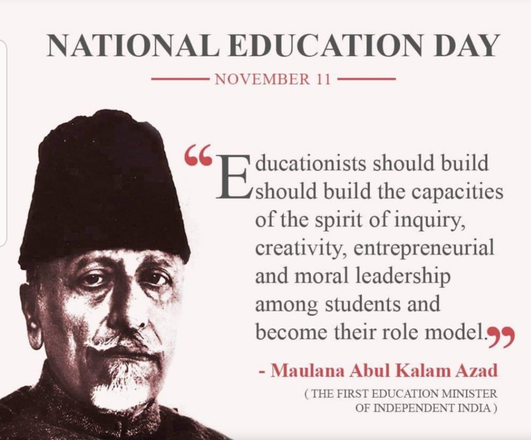 Inamulmohd1's tweet photo. This #NationalEducationDay,let's reinforce &amp; contribute towards strengthening the learning infrastructure &amp; ensure inclusive education for all. Help the young minds to unlock their best potential &amp; enhance their standard of living!

@EduMinOfIndia @ErinMichos @Doval31 @ugc_india https://t.co/ybcFe2w2xl