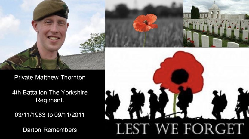 DeltaDarton's tweet photo. This morning we were joined by @SCR_Mayor  as we remembered Private Matthew Thornton and those that gave their today for our tomorrow. On the eleventh hour of the eleventh day of the eleventh month. Lest we forget. #RemembranceDay2020 https://t.co/7cSy0YqQLr