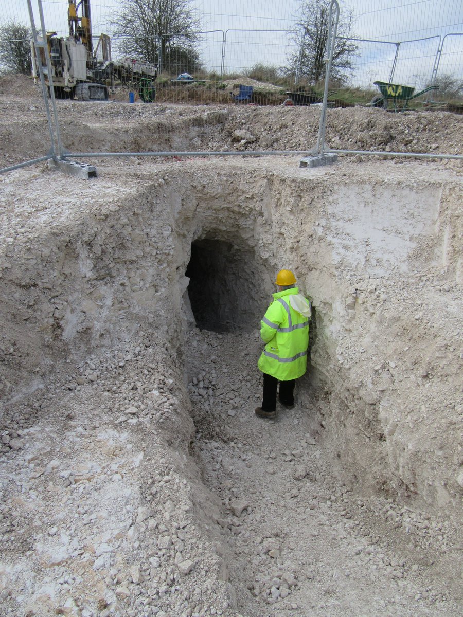 As work progressed, a network of tunnels, used to train men in the underground warfare of tunneling and mining were found. Have you read  @SebastianFaulks novel Birdsong? This was were some of the real tunnellers trained for war.