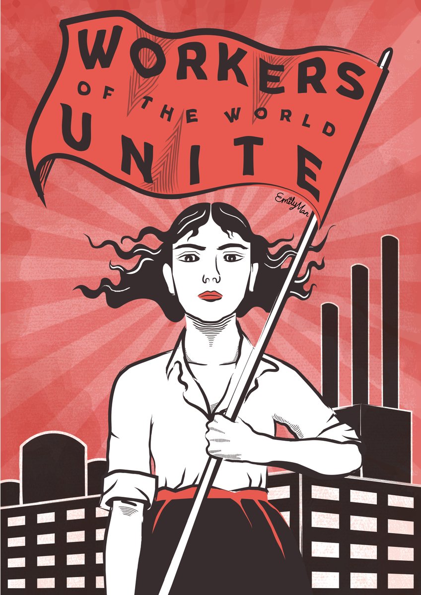 "Workers of the World, Unite"Design by  @limey_namCheck out the full artpack:  https://labourdesign.co.uk/art-packs/autumn-20-join-a-union