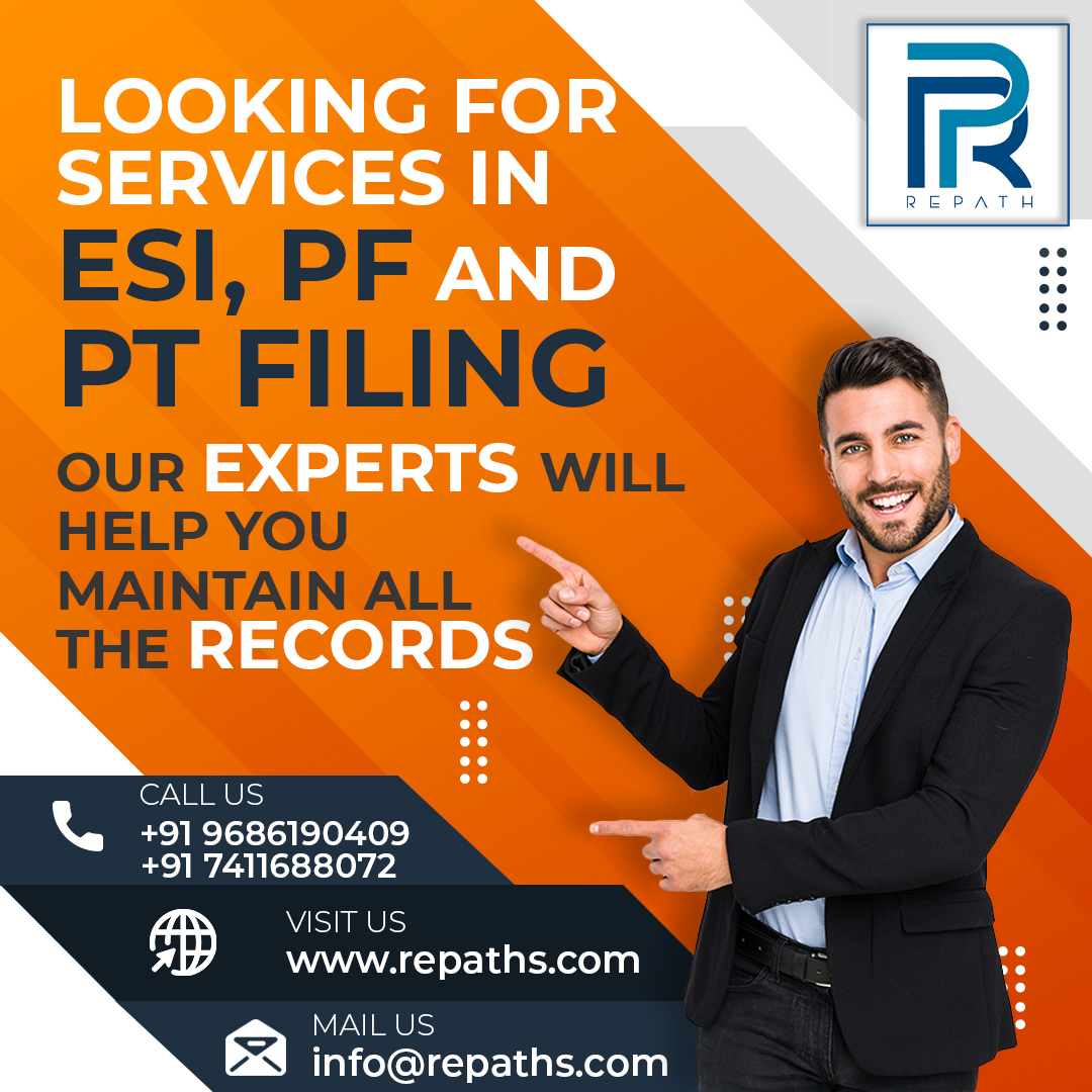 RepathL's tweet image. Looking for Services in ESI, PF, and PT Filing
Contact Us: +91 9686190409 +91 7411688072 

Visit Us: repaths.com
#ESI #pf #pt