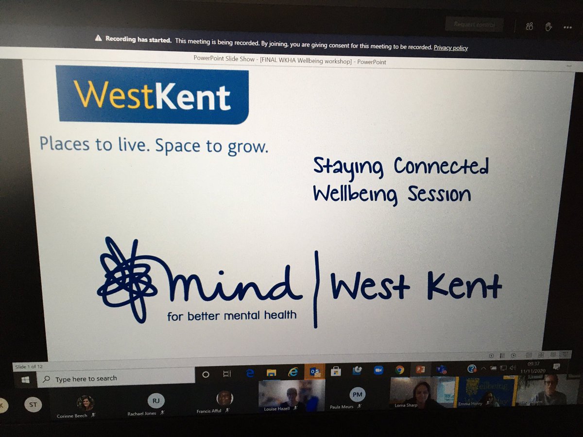 Thanks <a href="/WestKentMind/">West Kent Mind</a> for running a great session this morning for us as part of our Stay Well over Winter week. Lots of good tips plus lots of ideas shared from our people too