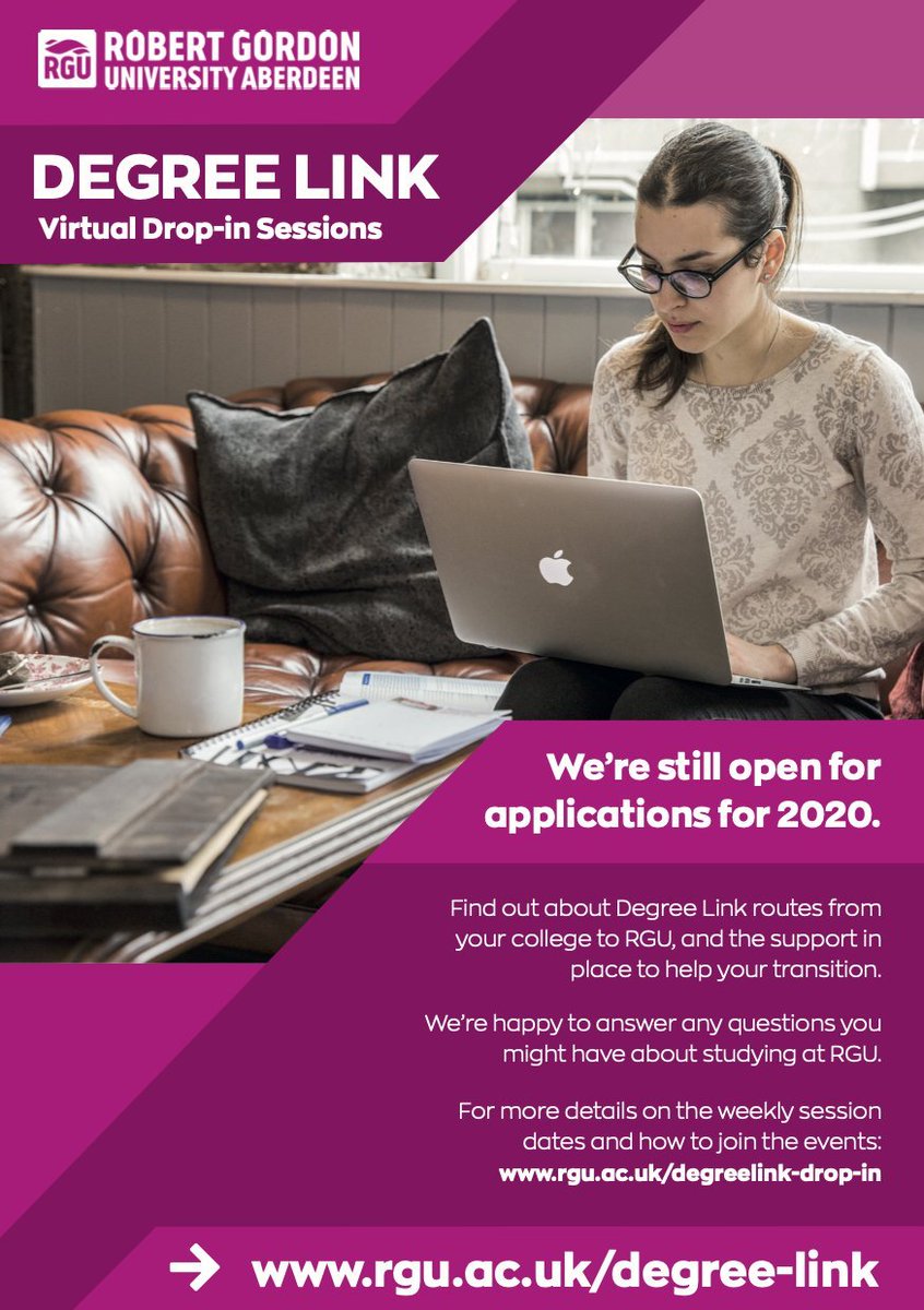 DanielMutchRGU's tweet photo. Today's session for the @RobertGordonUni
Online Degree Link programme is taking place at 12:30pm today! Today is a 'Focus on Computing' session to find out more about the courses in this area. Details below on how to join! 😀👍🎓 @accessrgu https://t.co/YdpczTI40J